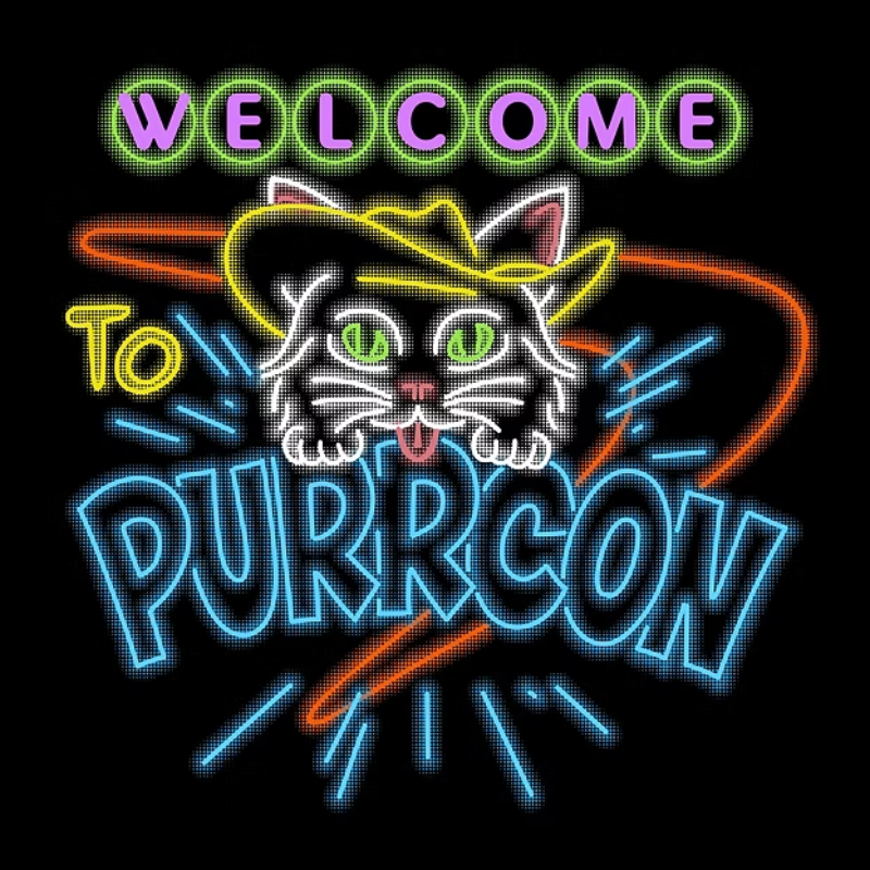 Welcome to PurrCon neon sign